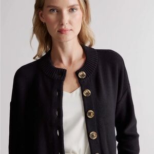 Quince 100% Cotton Cropped Cardigan